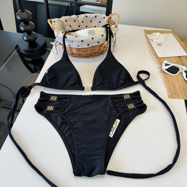 Loewe Two-Piece Bikini Black 203029