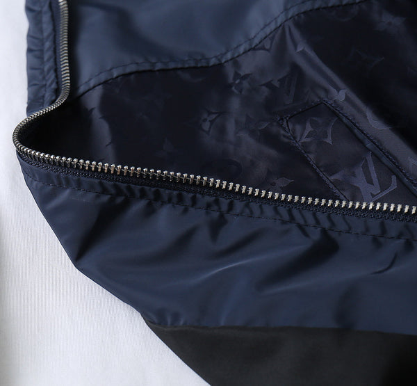 LV NAVY BLUE MONOGRAM HOODED JACKET 238985