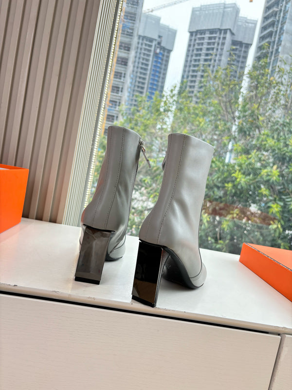 HM Lisa Ankle Boot 55mm Grey Cowhide 548775