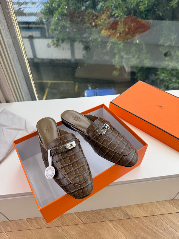 HM 26s Destin Mule Écorce Crocodile Leather 967705
