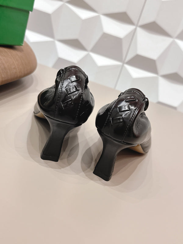 BV Sofia Pump 4cm Black Sheepskin 613299