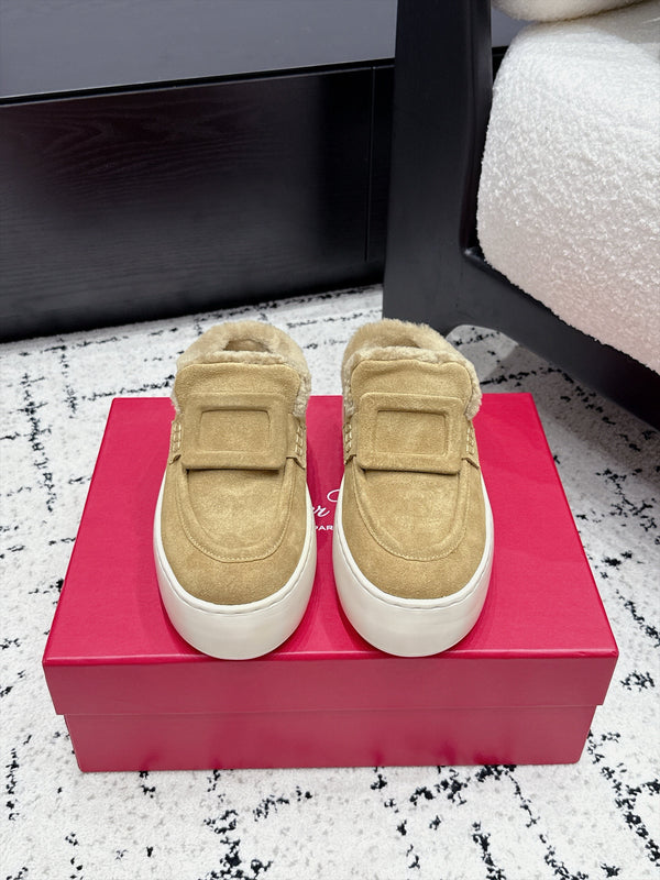 RV 26s Viv' Up Mules 4cm Beige Suede 120988