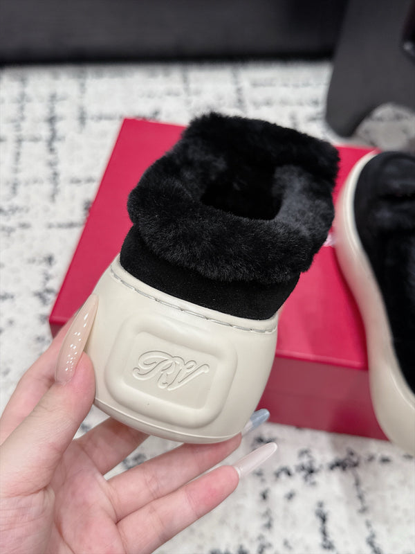 RV 26s Viv' Up Mules 4cm Black Suede 120989