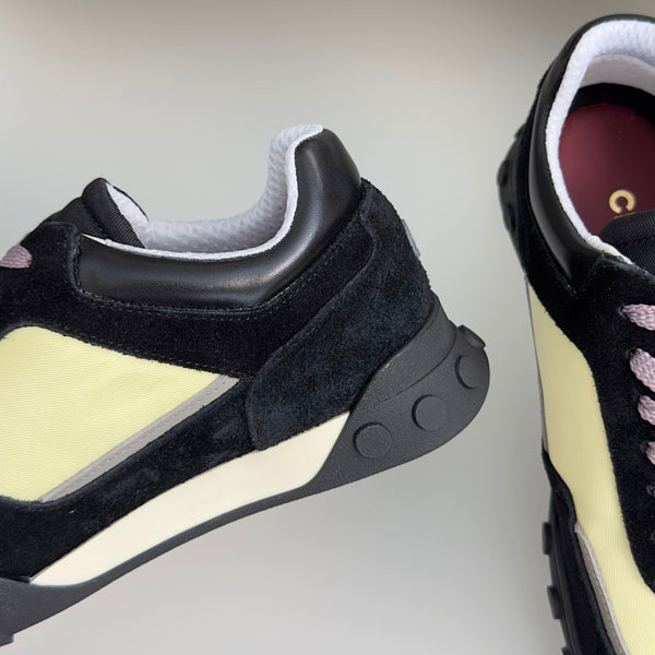 CC 26s Platform Casual Sneakers Black Yellow Suede Lambskin 962953