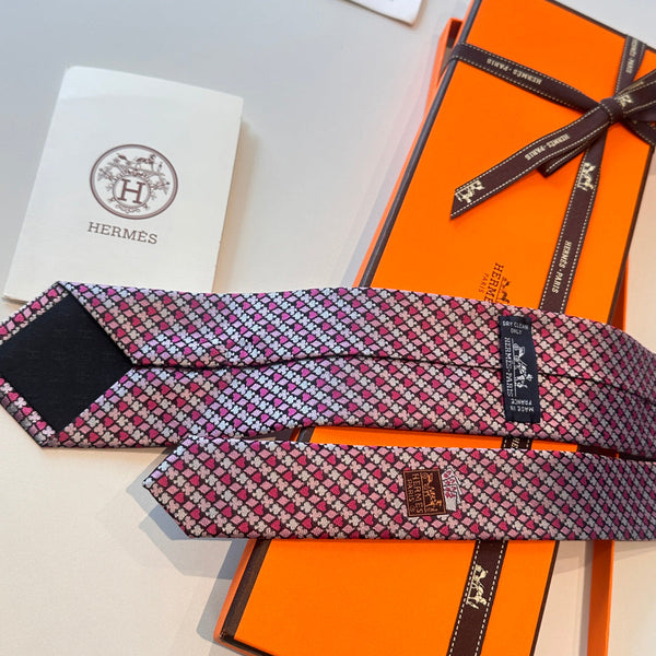 HM Carre d'As Tie Pink Twill Silk 210008