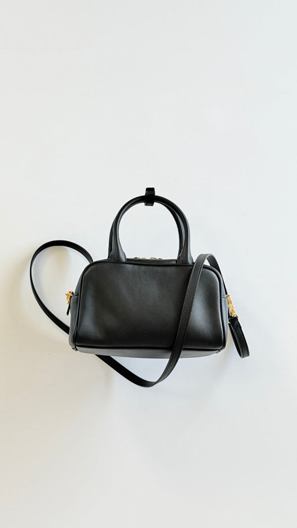 CC 26s Mini Bowling Ball Bag 21cm Black Calfskin