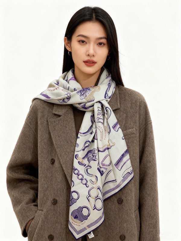 HM 26s Scarf 140 In Cashmere And Silk 303155