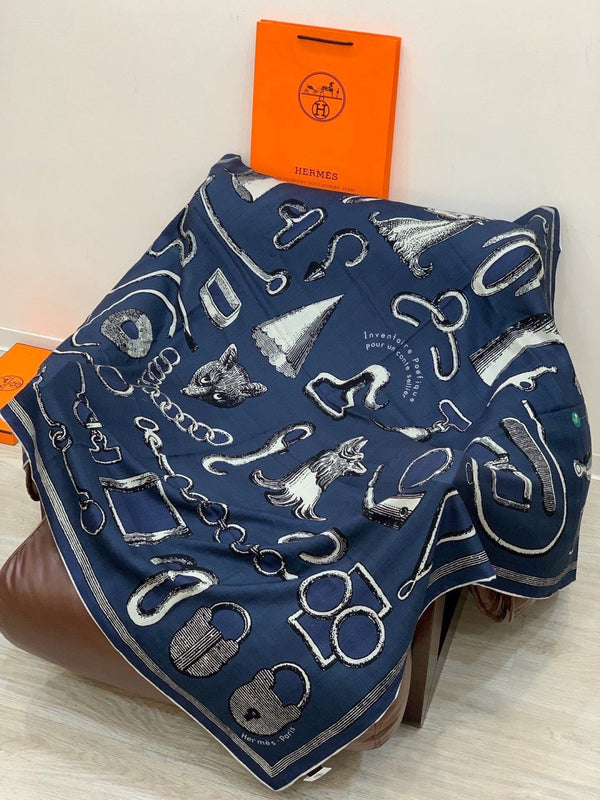 HM 26s Scarf 140 In Cashmere And Silk 303157