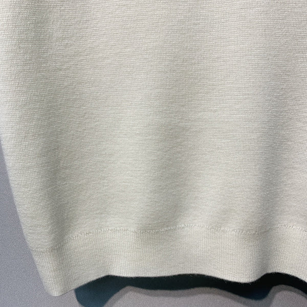 GG SS26 Knit Wool Top Embroidery White Wool 350899