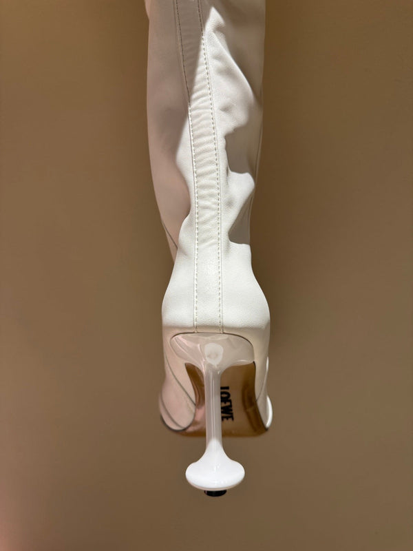Loewe Toy Over Boots White Leather 524993