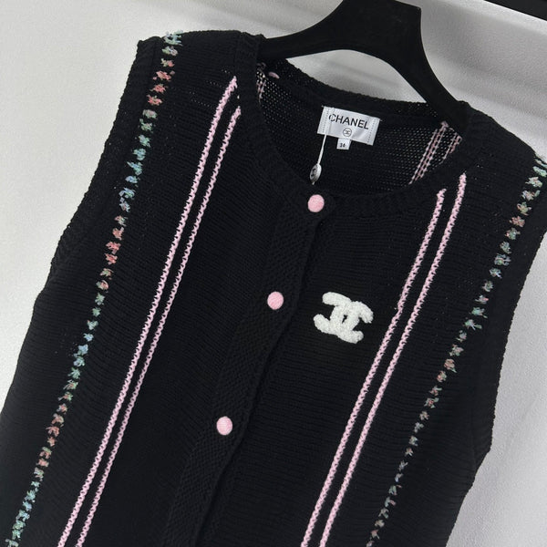 CC 26C Knitted Vest Black 349046