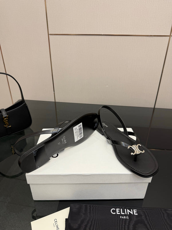 CL Biki Sandal Black Calfskin 725675