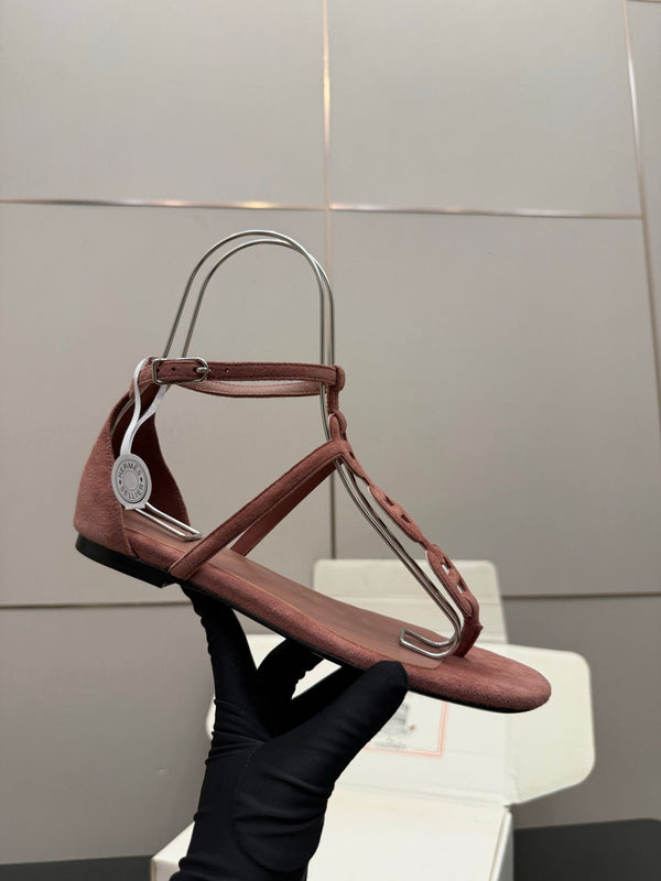HM Milos Sandal Rust Rose Suede 829167