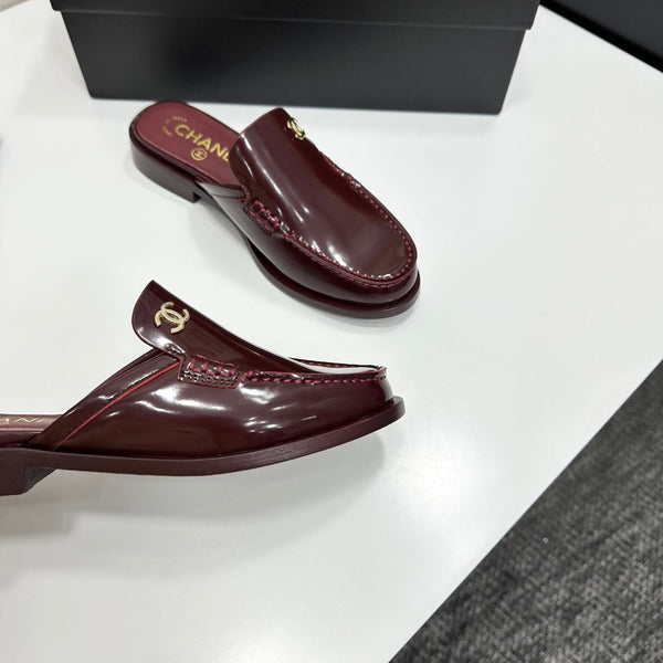 CC SS 2026 Pre Loafer Sandal Burgundy Calfskin 630476