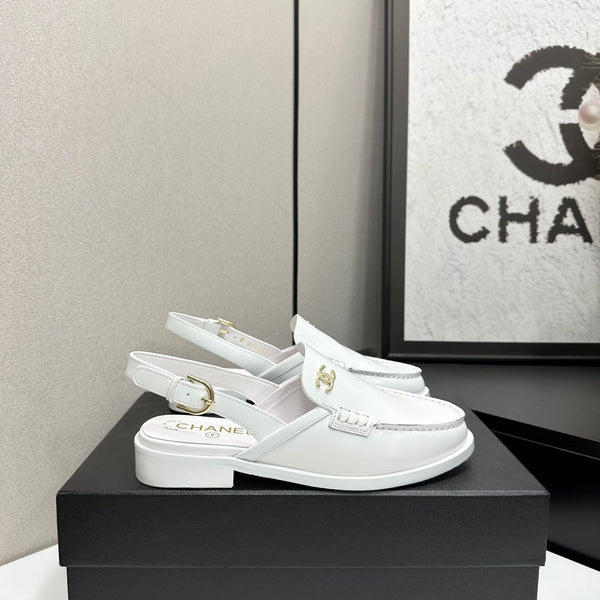 CC SS 2026 Pre Slingbacks White Calfskin 630479