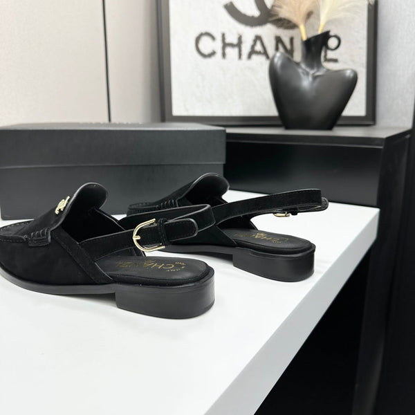 CC SS 2026 Pre Slingbacks Black Suede 630480