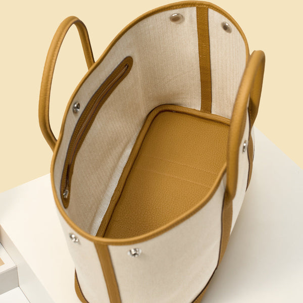 High-end Hermes 2026 Garden Party 23cm Bag Dutch Leather Canvas