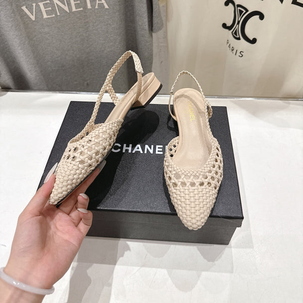 CC 26s Slingback Flat Beige Distinct Woven 888092