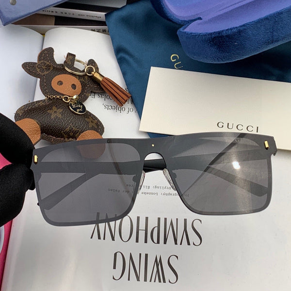 RECTANGULAR FRAME SUNGLASSES G7809 IN METAL