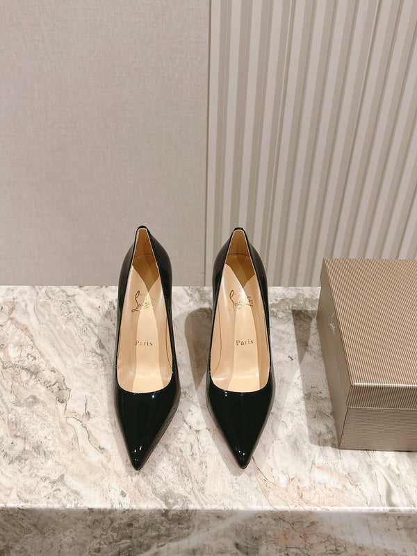 CL 25s So Kate Pumps 95mm Black Patent Leather 446681