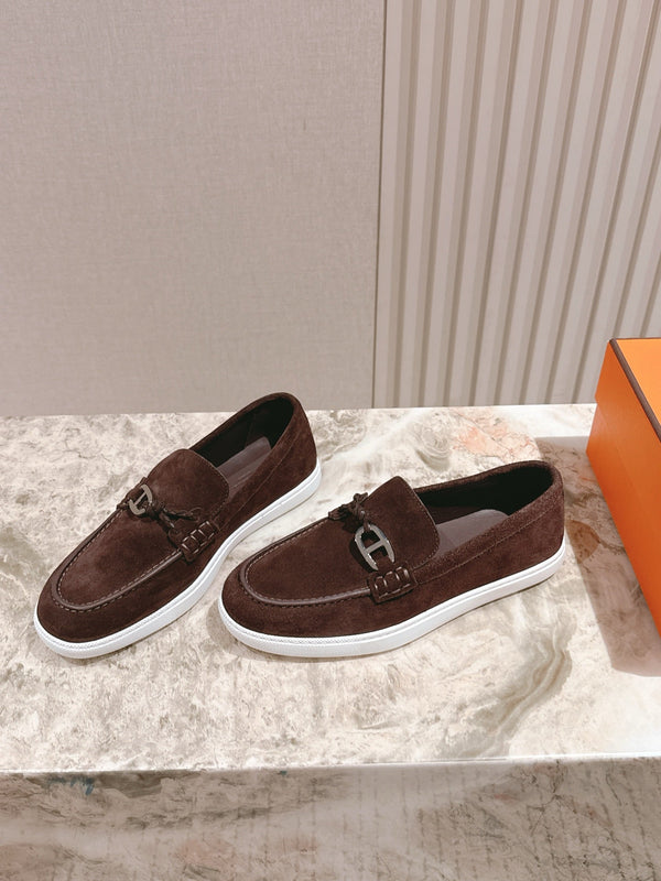 HM 25s Ignacio Loafer Dark Brown Suede Rubber 445346