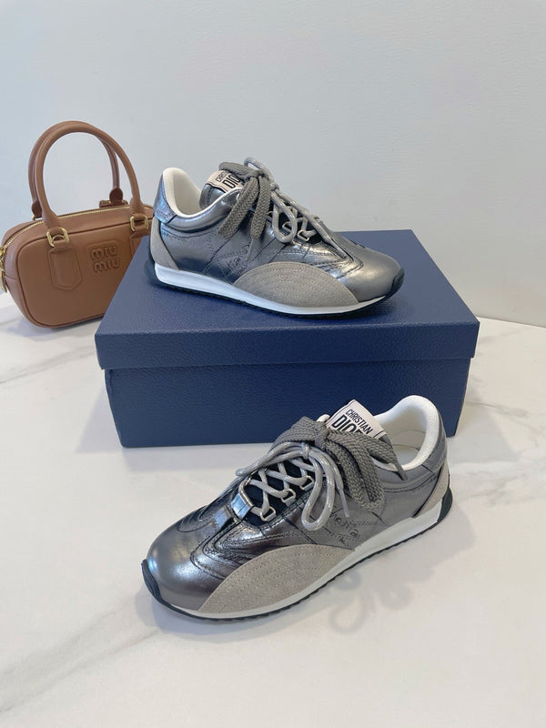 CD 26s D-Sketch Sneakers Grey Suede Lambskin 908094
