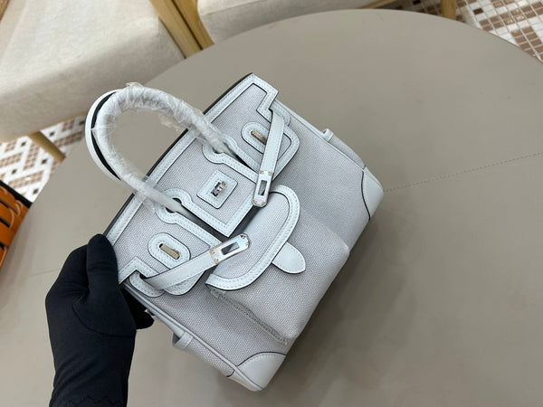 High-end HM 2026 Birkin Cargo 25cm Swift Leather Canvas