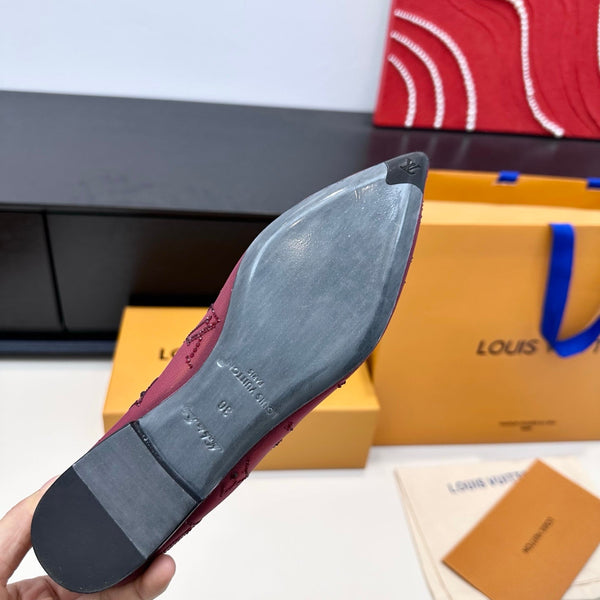 LV GALA High Heels Series Shoes Mulberry Mesh 542216