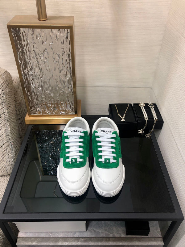 CC 24C Sneaker White Green Suede Sheepskin 688654