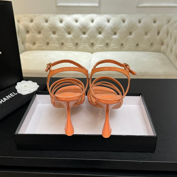 CC Cruise 25/26 Sandal 95mm Orange Patent Leather