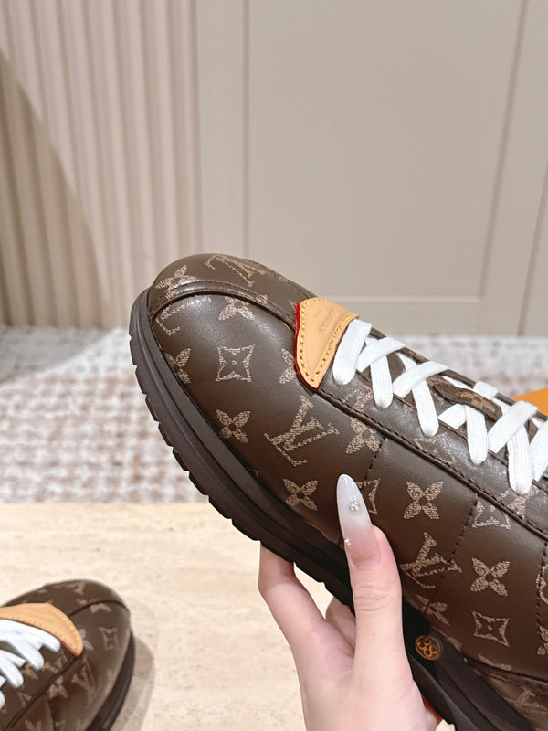LV 25 Buttersoft Sneakers Brown Calfskin 576984