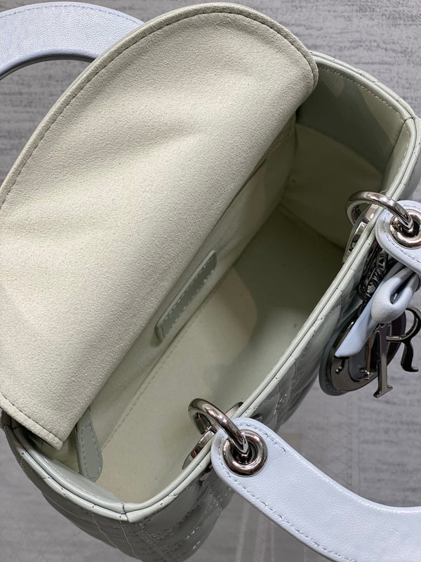 CD 2026 Lady Dior Bag Grey Charcoal Lambskin 286579