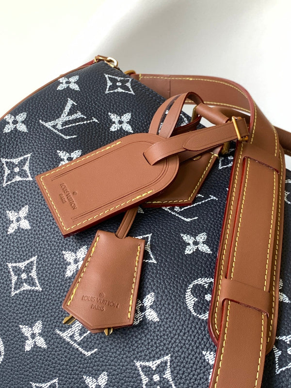 LV Speedy Bandoulière 40cm Royal Blue Monogram Calfskin GHW