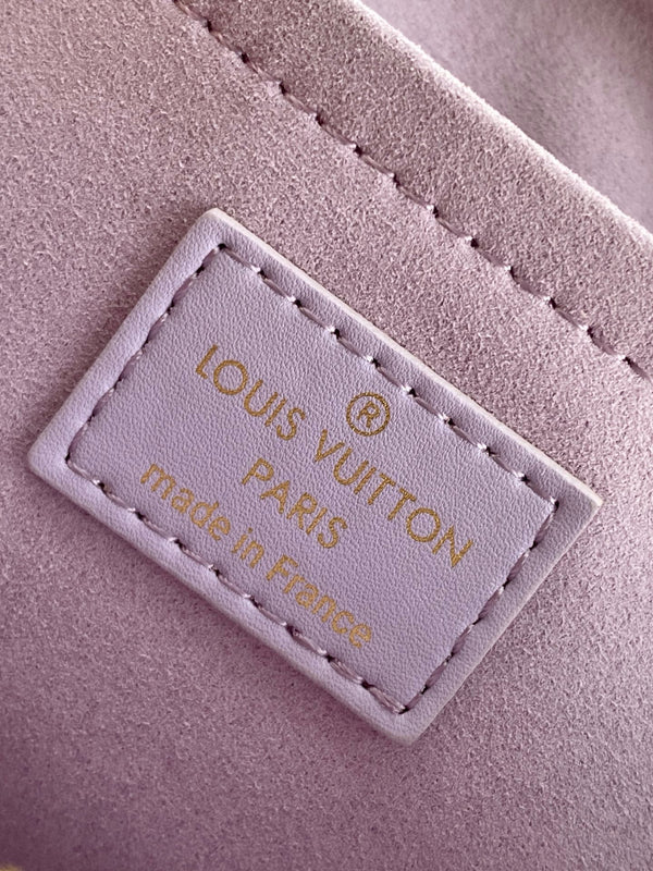 LV M15192 OnTheGo East West Tote 25cm Taro Purple Embossed Grain Cowhide GHW