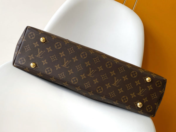 BLLV Again Handbag 53cm Brown Monogram Canvas & Cowhide