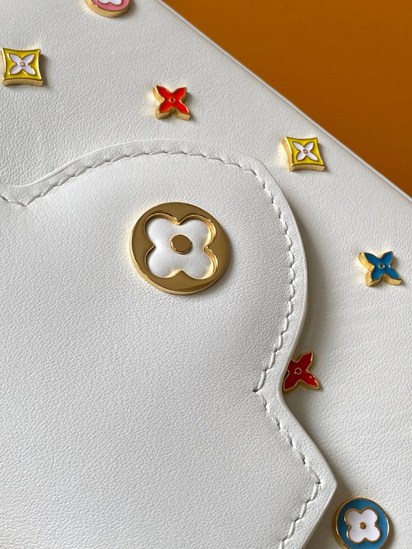 LV x TM Capucines Mini 21cm White Taurillon Cowhide & Metallic Studs GHW