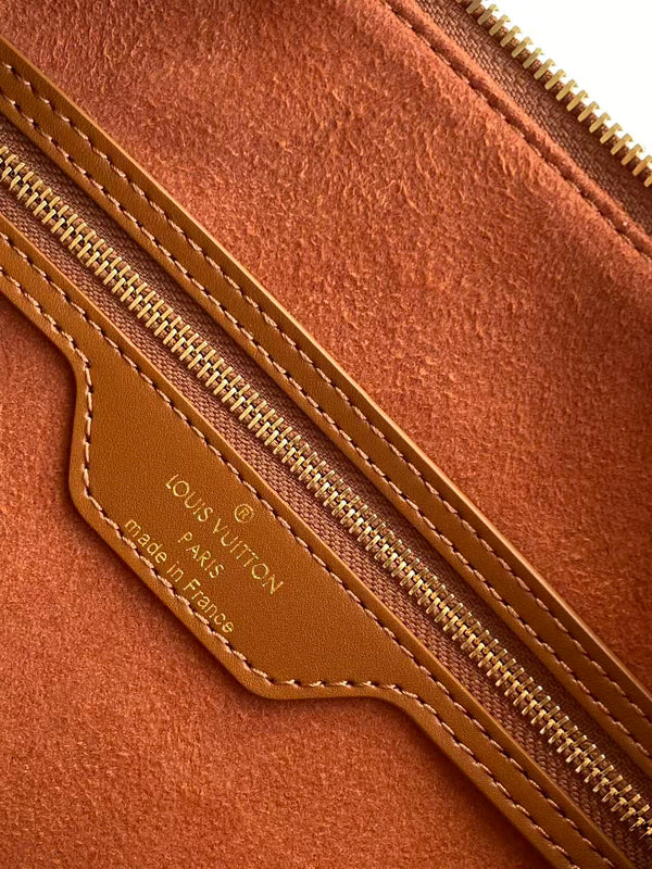 LV M28662 Speedy Soft 30 Bag Brown Monogram Empreinte Leather