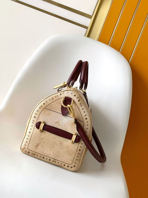 LV Speedy Soft 30 Beige Coated canvas