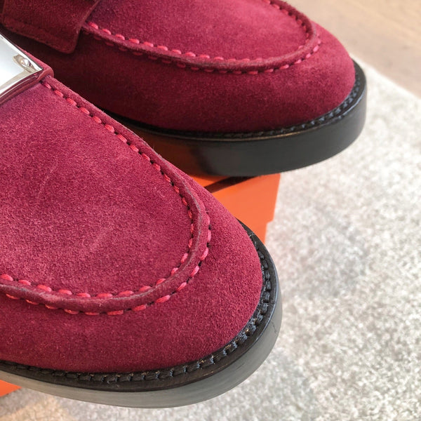 HM 25 Kelly Loafer Red Suede 353508