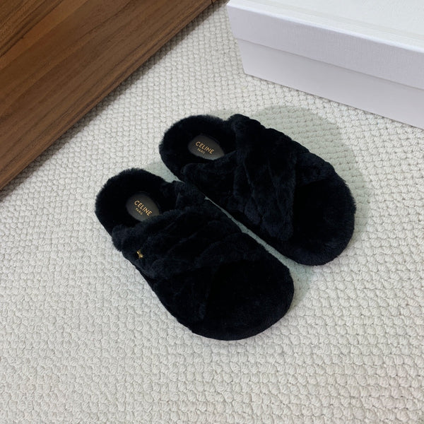CL 26s Cross-Strap Sandals In Black Wool