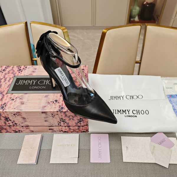 JC Marja Pumps 10cm Black Leather 900896
