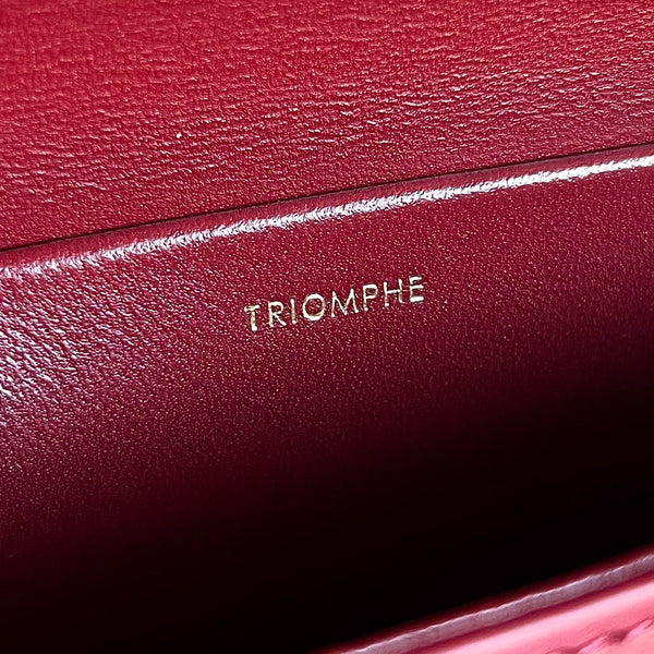 TRIOMPHE 20 BURGUNDY RED CALFSKIN