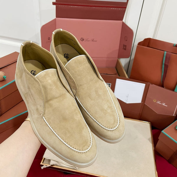 LP Open Walk Ankle Boot In Beige Mix White Suede 978052