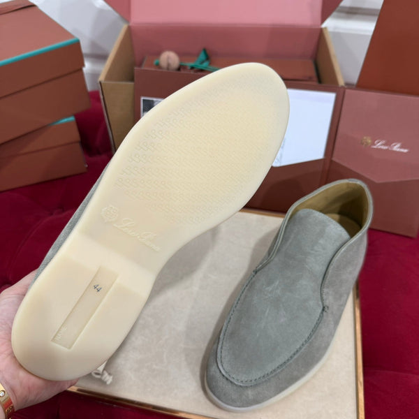 LP Open Walk Ankle Boot In Grey Green Suede 978062