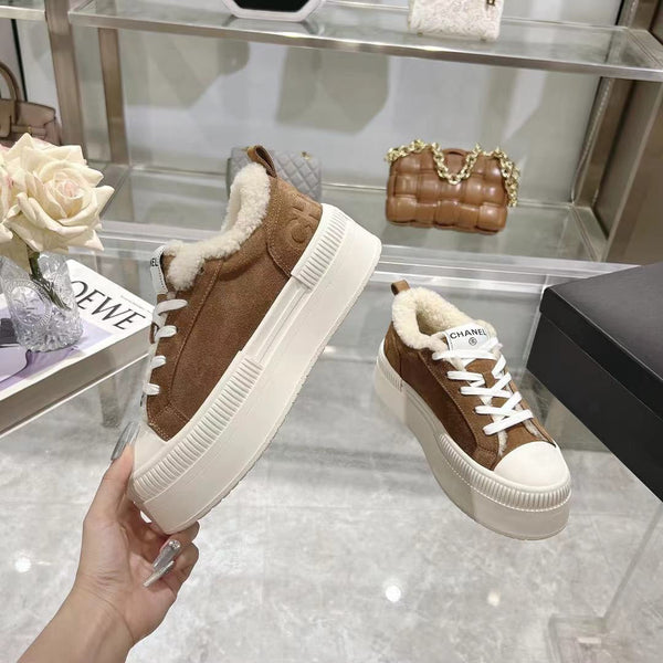 CC Sneaker Brown Suede Wool Lining