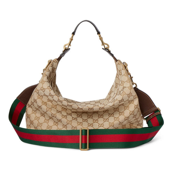 GG 26s Beatrix Medium Crossbody Bag 33cm Beige Canvas