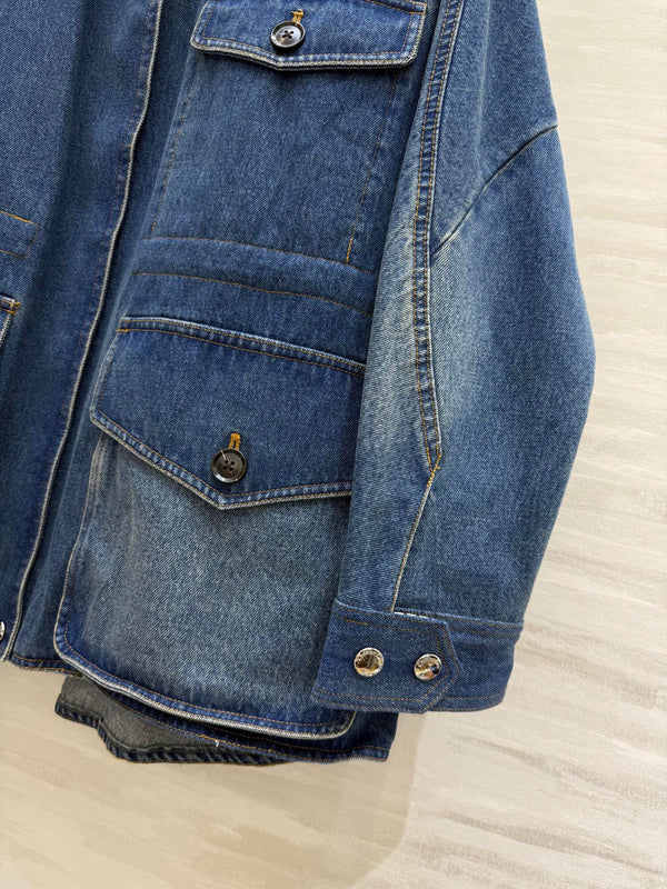 CD 25 Denim Jacket Blue Cotton