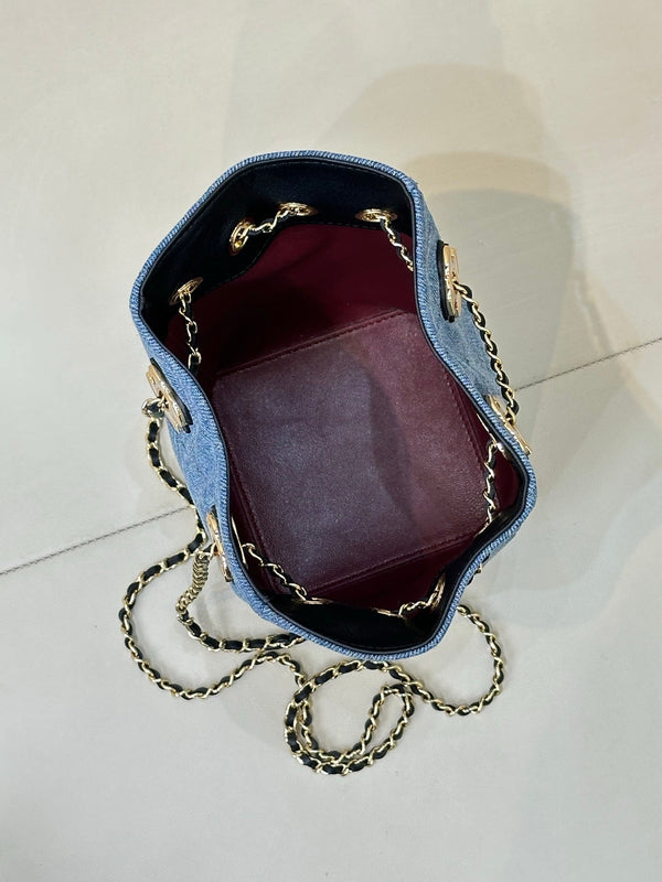 CC 26s Métiers d'art 2026 Bucket Bag 18CM Blue Denim 143452