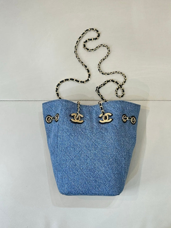 CC 26s Métiers d'art 2026 Bucket Bag 18CM Blue Denim 143452