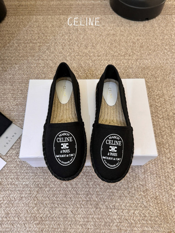 CL Maison Espadrilles Black Canvas 835903